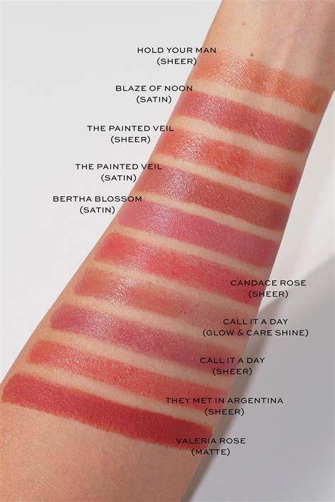 Gucci Beauty Lipstick Swatches on Brown Skin .